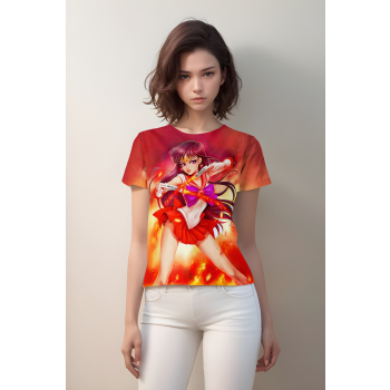Sailor Mars From Sailor Moon Shirt - Orange