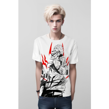 Sukuna Ryomen From Jujutsu Kaisen Shirt - Pearl White