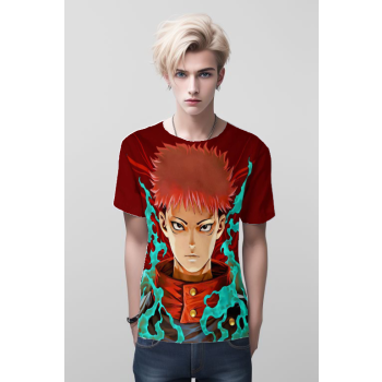 Blood-Crimson Curse - Fiery Red Yuji Itadori From Jujutsu Kaisen Shirt