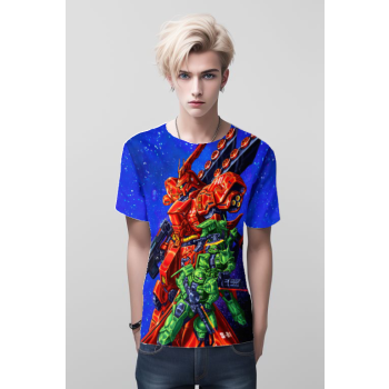 Mobile Suit - Sky Blue Zaku From Gundam Shirt