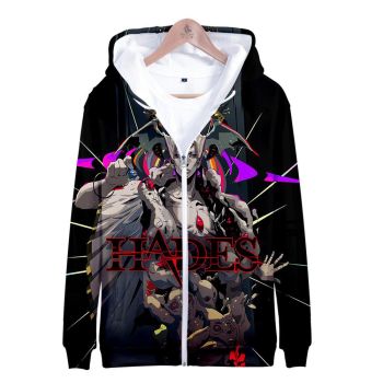 Hades Game Zipper Hoodies 3D Print Hooded Pullover