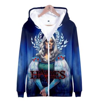 Hades Game Zipper Hoodies 3D Print Hooded Pullover