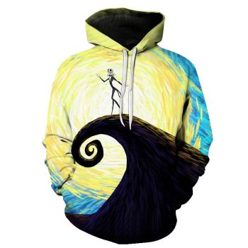 Halloween Jack Skellington dancing 3D Printed Hoodie
