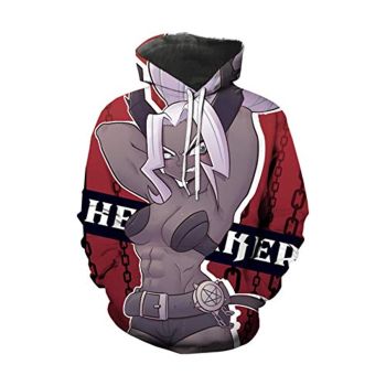 Helltaker Hoodies -Judgement Unisex 3D Pullover Hooded Sweatshirt