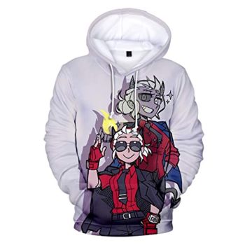 Helltaker Hoodies -Justice Unisex 3D Pullover Hooded Sweatshirt