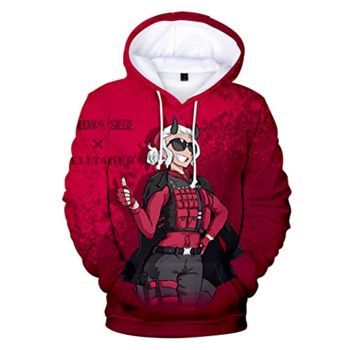 Helltaker Hoodies -Justice Unisex 3D Pullover Hooded Sweatshirt