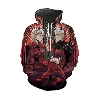 Helltaker Hoodies -Unisex 3D Pullover Hooded Sweatshirt