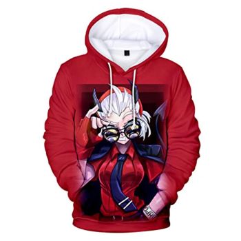 Helltaker Hoodies -Unisex 3D Pullover Hooded Sweatshirt
