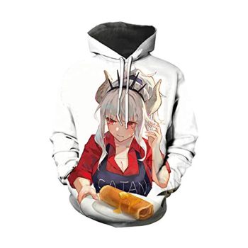 Helltaker Hoodies -Unisex 3D Pullover Hooded Sweatshirt