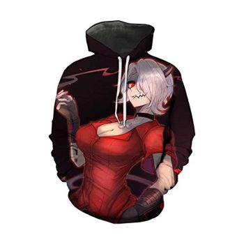 Helltaker Hoodies -Unisex 3D Pullover Hooded Sweatshirt