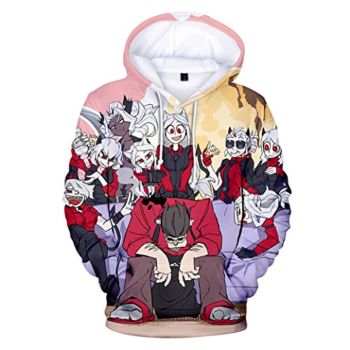 Helltaker Hoodies -Unisex 3D Pullover Hooded Sweatshirt