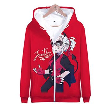 Helltaker Hoodies &#8211; Unisex 3D Zip Up Hooded Jacket