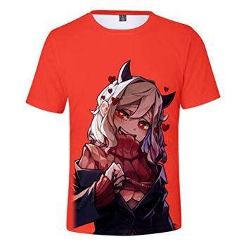 Helltaker Shirt &#8211; Short Sleeve Casual Tops T-Shirts for Adult and Kids