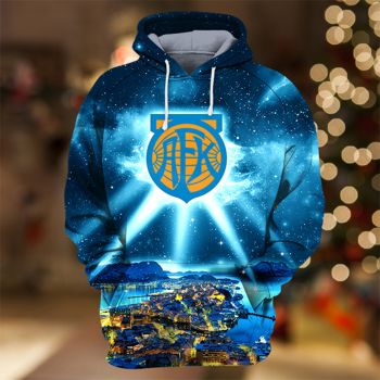 Classical  Blue Lighting Pattern Lighting Hoodie