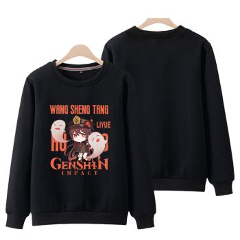 Unique Genshin Impact Hu Tao Anime Black Hoodie