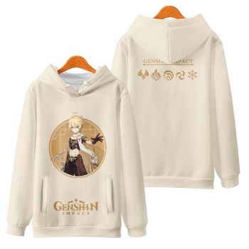 Chic Genshin Impact Aether Anime Zip-Up Hoodie