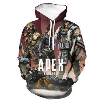 Hot Game Apex Legends Hoodies &#8211; 3D Print Hooded Sweatshirt