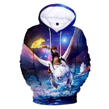 How To Train Your Dragon 3D Printed Hoodies &#8211; Casual Hooded Sweatshirts