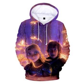 How To Train Your Dragon Hoodies &#8211; Anime 3D Print Hooded Jacket Sweatshirts
