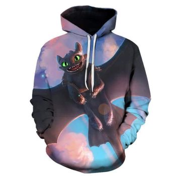 How to Train Your Dragon Hoodies &#8211; Cartoon 3D Print Hoody Sweatshirt