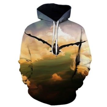 How to Train Your Dragon Hoodies &#8211; Cartoon 3D Print Hoody Sweatshirt