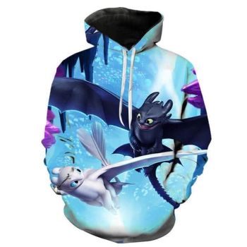 How To Train Your Dragon The Hidden World Hoodies &#8211; 3D Print Casual Cool Sweatshirt Pullover
