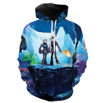 How To Train Your Dragon The Hidden World Hoodies &#8211; Cartoon 3D Print Sweatshirt Pullover