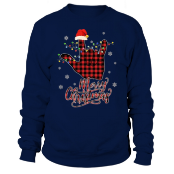 Merry Christmas ASL Sign Language Sweatshirt
