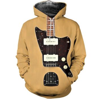 Precious And Gorgeous Brown Strings Pattern Music Hoodie