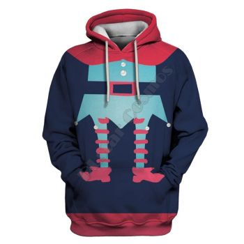  Street Blue High Heels Pattern Christmas Hoodie