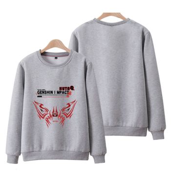 Exquisite Genshin Impact Hutao Grey Hoodie
