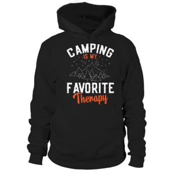 Camping is my favorite therapy Hoodie