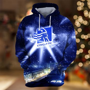 Precious And Gorgeous Blue Lighting Pattern Lighting Hoodie