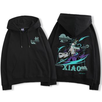 Chic Genshin Impact Xiao Anime The Black Hoodie