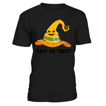 Witch Hat Pumpkin Face Trick Or Treat Funny Halloween