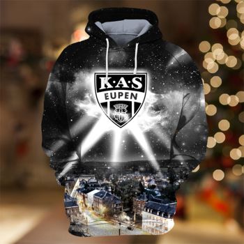 Oversize Black Lighting Pattern Lighting Hoodie