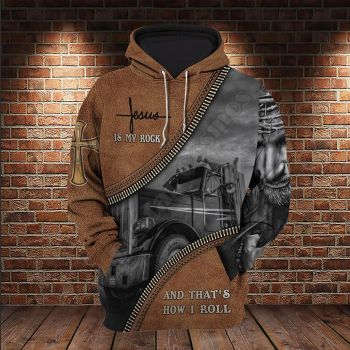  Classical  Brown Truck Pattern Car Hoodie