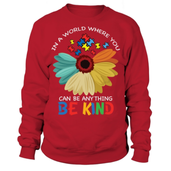 Autism Be Kind Flower Autism Sweatshirt