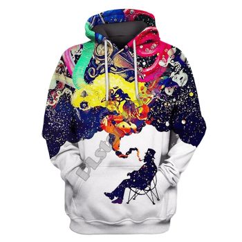 Pretty Colorful Headshot Pattern Astronauts Hoodie