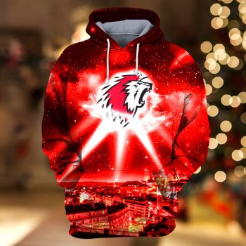 Temperament Red Lighting Pattern Lighting Hoodie