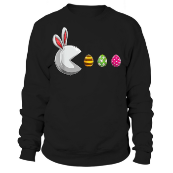 Happy Easter Day Bunny Egg Funny Boys Girls Kids Easter Sweatshirt