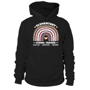 Elementary School Teachers Educate Motivate Hoodies