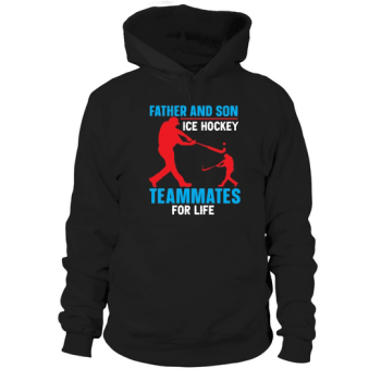 Father and son hockey Hooded Sweatshirt