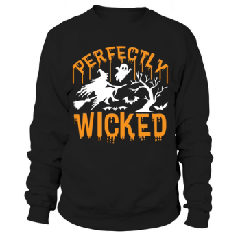 Perfectly Wicked Cute Halloween Ghost Sweatshirt