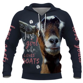 Loose Blue Cow Pattern Animals Hoodie