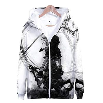 Kingdom Hearts Hooded Coat &#8211; 3D Print Zipper Gaming Hoodie
