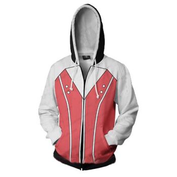Kingdom Hearts Kairi Hoodies &#8211; Zip Up Pink Hoodie