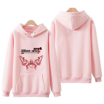 Elegant Genshin Impact Hu Tao Fower Pink Hoodie