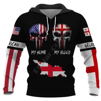 Precious And Cute Black Skull Pattern Skull Hoodie