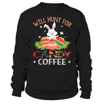 Coffee Kawaii Bunny Easter Day Easter Sunday Sweatshirt